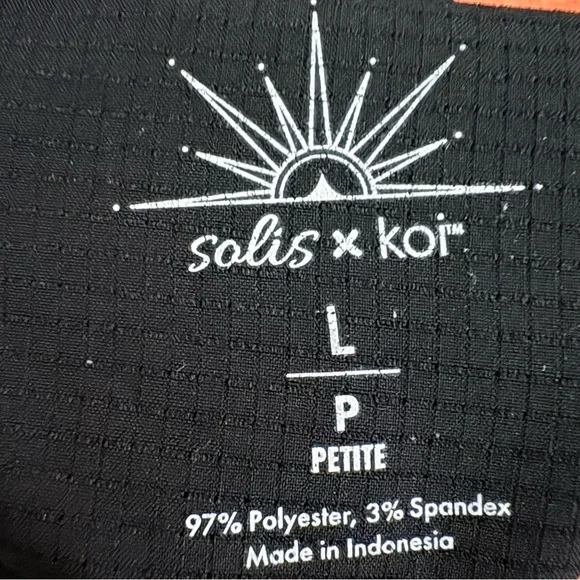 Koi Black Scrub Pants Jogger or Wide Leg - Picture 2 of 3
